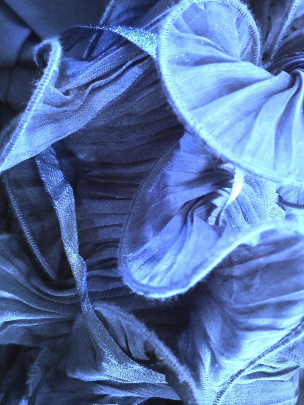 Adrianna Papell Blue Ruffled Maxi Dress - Picture 4 of 5